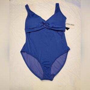 Nine West XL Royal Blue One Piece Swimsuit